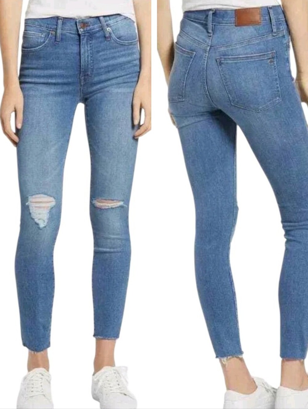 Madewell Mid-Rise Ripped Skinny Jean